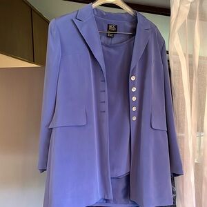 Jacket and skirt ensemble by Morgan Taylor. 12 P.